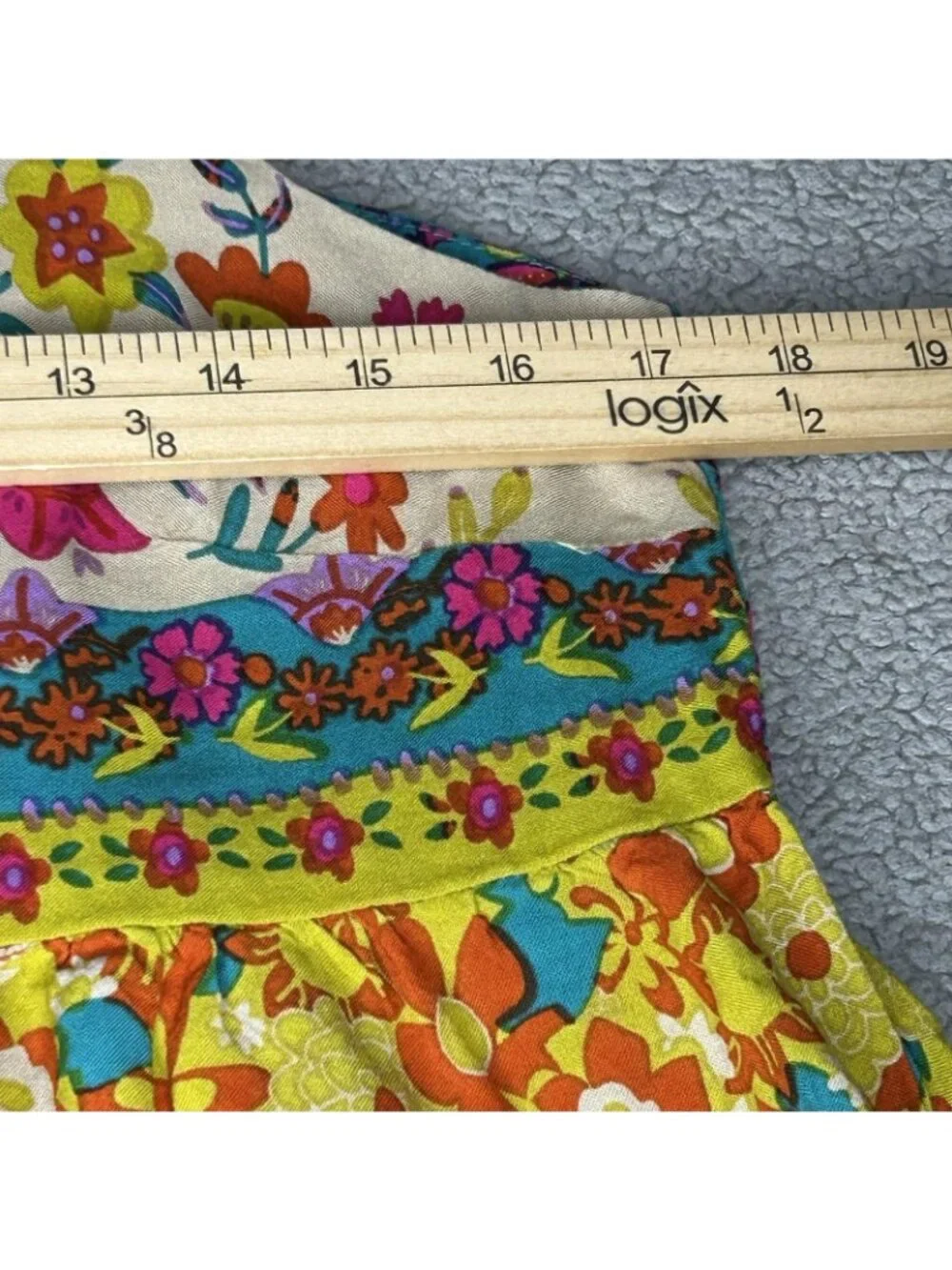 Natural Life Dress Womens L Multicolor Floral Boho Tiered Maxi Sundress Festival - Picture 8 of 10